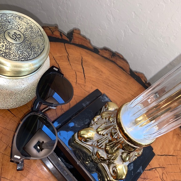 Dior Rare Men’s Black Tie Classic Round Sunglasses - Picture 2 of 8